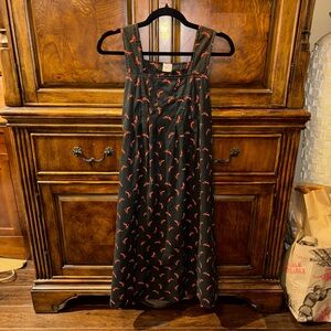 Mothercare Black & Red Heels Midi Dress Size 00